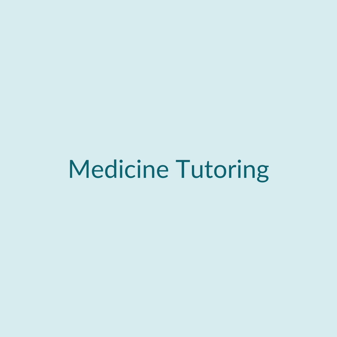 Medicine Tutoring